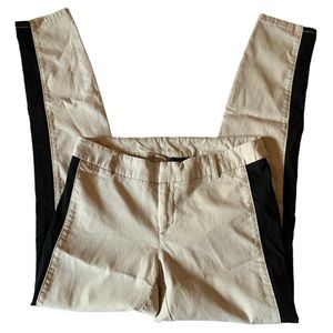 AB Studio Stretchy Skinny Dress Pants Tan and Black Women’s Size 6
